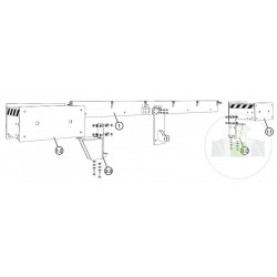 Set complet axes de charnière arrière MLS / MRS 1250 Hormann Référence 2011386