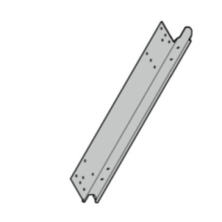 Cornière d'extrémité 625 gauche EL40 section de porte Hormann Référence 3083029