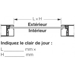 Vitre simple polycarbonate, transparente, 6mm, P Hormann Référence 3095228