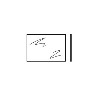 Vitre simple synthétique type S 395mm transparent Hormann Référence 3060691