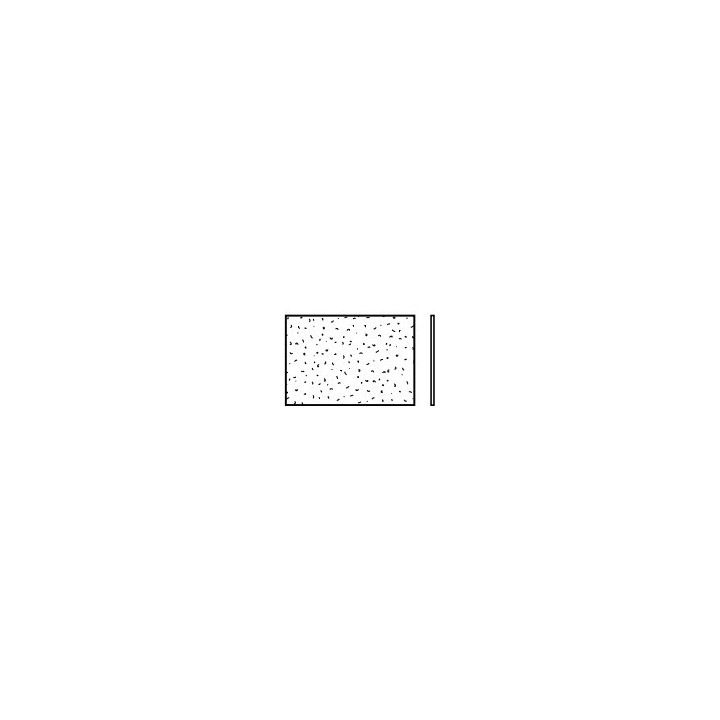 Vitre simple synthétique type S 395mm cristallin Hormann Référence 3060501