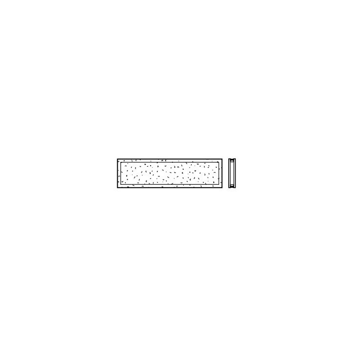 Vitre double synthétique type D 680mm cristallin Hormann Référence 4014350