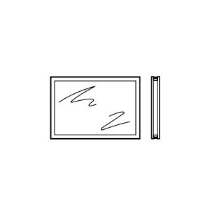 Vitre double synthétique type S 395mm transparent Hormann Référence 3092748