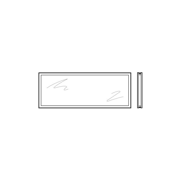 Vitre double 22mm synthétique transparente Type M 620mm Hormann Référence 3092756