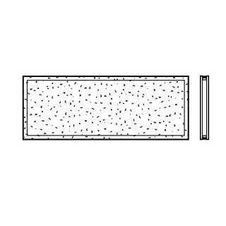 Vitre double 16mm synthétique cristallin Type M 620mm Hormann Référence 4014349