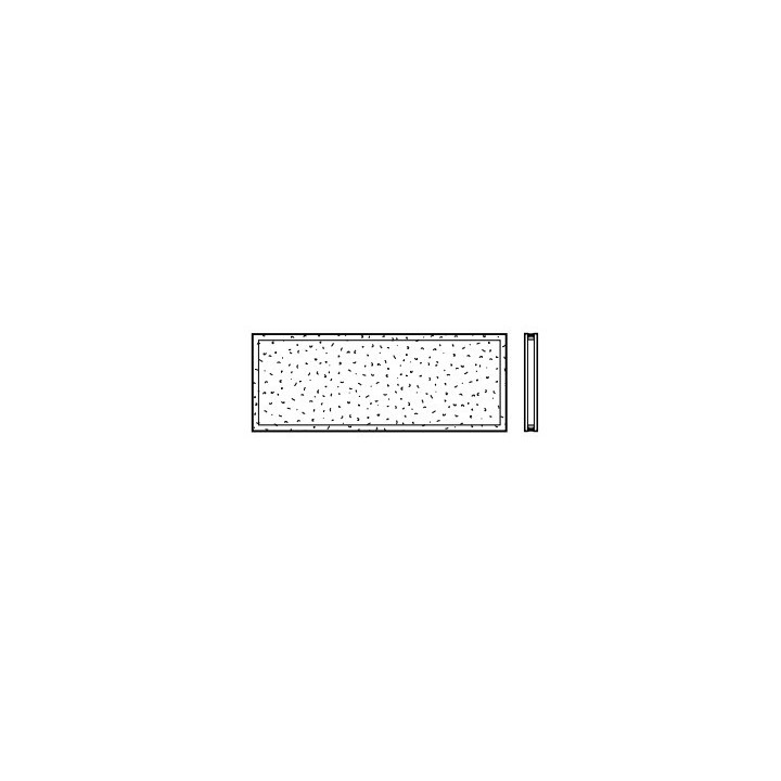Vitre double 16mm synthétique cristallin Type M 620mm Hormann Référence 4014349