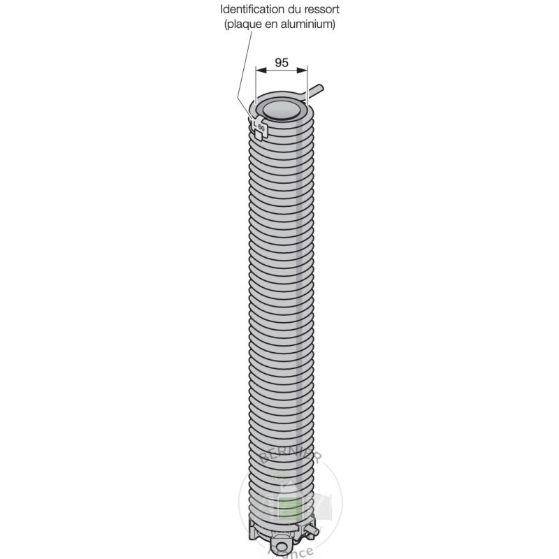 R63 Ressort de torsion porte Hormann Référence 3094786