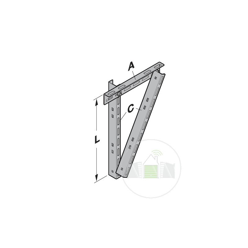 Pattes d'ancrage C45 L1145mm Hormann référence 3044767