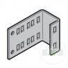 Console pour butée à ressort 2 types de ferrure L, LD Hormann Référence 3040746