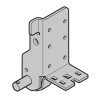 Plaque de base suspension basse renforcée acier inoxydable droite Hormann Référence 3072269