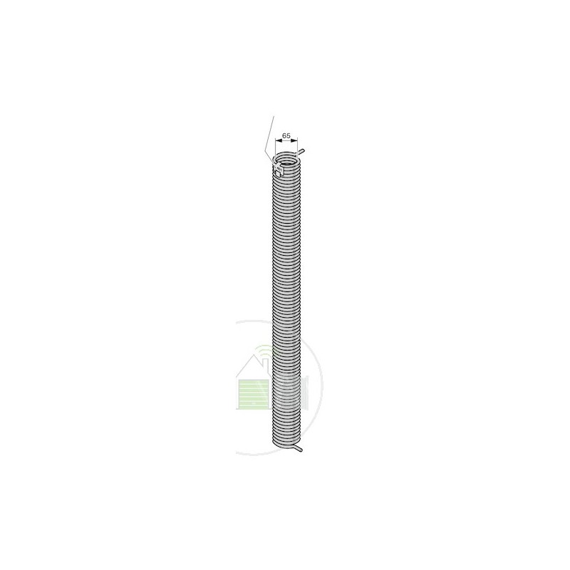 R111 Ressort de torsion avec tube synthétique et cône de réglage de tension Hormann Référence 3074280