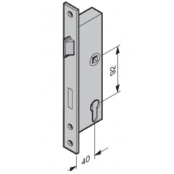 Serrure et gache Hormann pour porte de garage SPU30