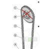 Chaine de treuil lg 1842mm Hormann Référence 3076903
