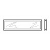 Vitre double synthétique type D 680mm transparent Hormann Référence 3092754