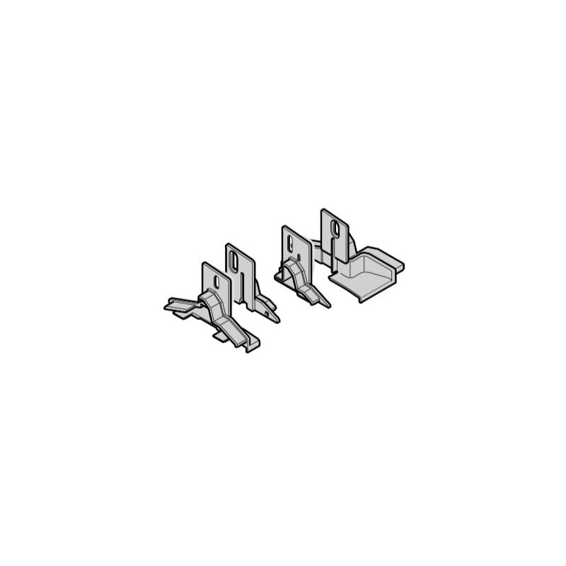 Set : embout socle et fermeture DIN gauche porte sectionnelle Hormann Référence 3091750